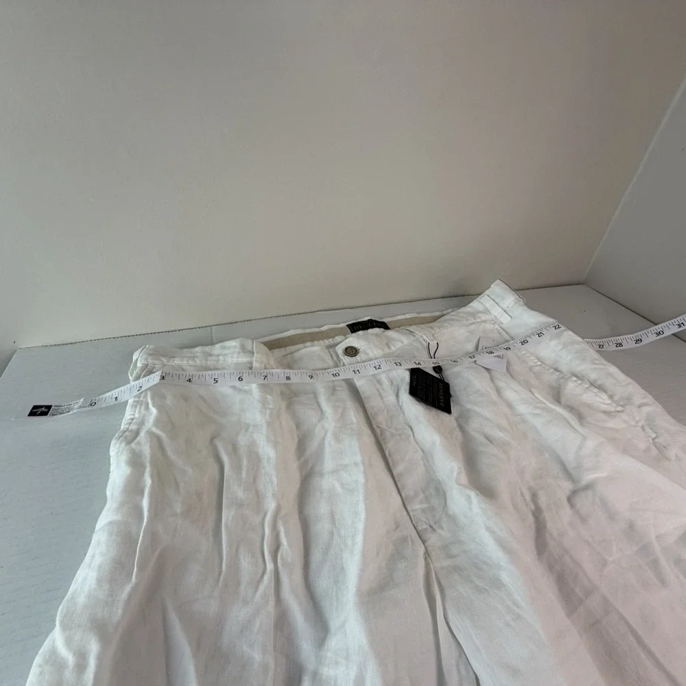 JoS.‎ A Bank Men's White Linen Blend Reserve Shorts Size 44R NWT Beach Vacation